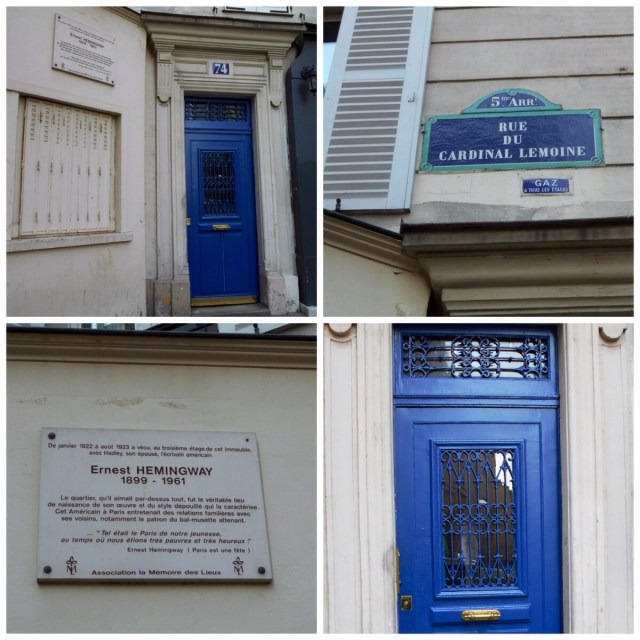 Just one block from our hotel is this historic site, Ernest and Hadley Hemmingway's apartment in the 1920's.